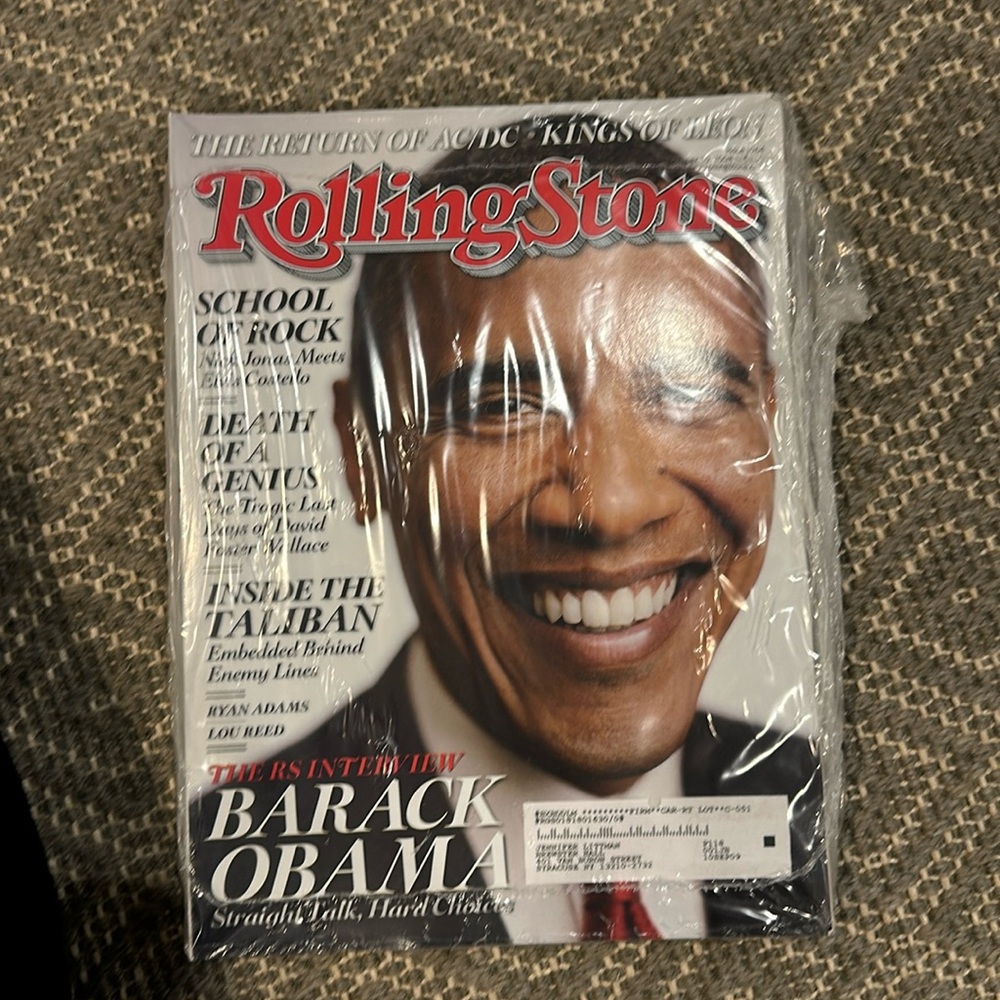 Rolling Stone Magazine Issue 1064 - Barack Obama Cover - mint condition
